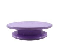 Plateau tournant pour gâteau, support rotatif de 28 cm, kit de décoration de gâteau pour décorations de gâteaux, pâtisseries, cupcakes (violet)
