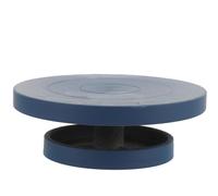 Plateau Tournant pour Sculpture en Argile, Palier Rotatif Stable | Base Antidérapante en Fer Bleu, Rotation Fluide, pour Argile à Maison et Pâtisserie