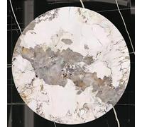 Plateau tournant pour table de salle à manger, plateau de service rond en pierre frittée Lazy Susan avec design rotatif, idéal pour centre de table et service facile