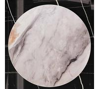 Plateau tournant pour table de salle à manger, plateau de service rond en pierre frittée Lazy Susan avec design rotatif, idéal pour centre de table et service facile