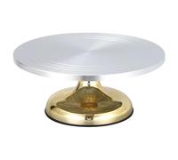 Plateau tournant professionnel pour cupcakes et pâtisseries en alliage d'aluminium - Support de décoration de dessert - Outil de cuisson pour cuisine - Support de gâteau en alliage d'aluminium
