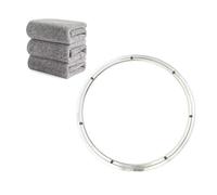 Plateau tournant robuste en acier inoxydable Lazy Susan - Roulement à billes - Table ronde - Plateau rotatif lisse pour écrans de salon de service