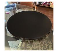 Plateau tournant rond de 68,6 cm pour table de salle à manger et cuisine, dessus de table polyvalent en bois, noir, parfait pour le divertissement et la décoration d'intérieur