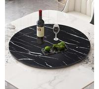 Plateau tournant rond en bois 50 x 100 cm pour restaurant, hôtel, cuisine et maison, parfait pour recevoir et servir des aliments