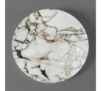 Plateau tournant rond en marbre Lazy Susan - Plateau de service pour table à manger - Grand plateau tournant avec base silencieuse - Diamètre : 60 à 100 cm