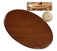 Plateau tournant silencieux Lazy Susan de 101,6 cm en noyer - Plateau de bureau rotatif à 360° pour table de cuisine et de salle à manger - Base pivotante lisse pour un accès et une organisation