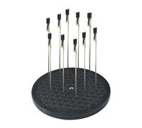 Plateau Tournant Support de Base pour Aérographe avec 10 Pinces Crocodile pour Cabine de Peinture Modélisme Maquettes et Plus