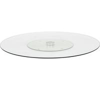 Plateau tournant transparent 60 cm verre trempé