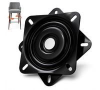 Plateau Tournant Universel pour Meubles 360°, Plateau Rotatif, 150x150x20mm (6 Pouces) Capacité de Charge Jusqu'à 200 kg avec Roulement à Billes - pour Tabourets, Tables, Bibliothèques & Meubles