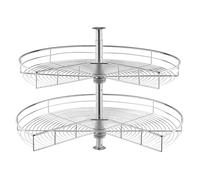 Plateau Tournant - VEVOR - 80 cm - 2 Niveaux - Rotatif 360° - Rangement Cuisine