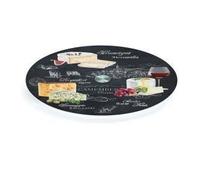 Easy Life 441WOCH Coffret Plateau Tournant, Verre, Noir, 32 cm, 32 x 32 x 2.5 cm, 1 Unité