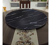 SAGIDAR Plateau Tournante Rond, Plateau Rotatif en Bois Massif, 360° Rotation Plateau De Service, Ø 50cm-100cm, Assiette De Service Rotative Ronde, pour Les Dîners De Famille Et Les Fêtes
