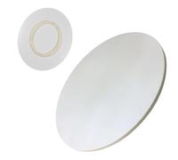 Plateau Tournante Rond, Plateau Rotatif en Bois Massif, 360° Rotation Plateau De Service, Assiette De Service Rotative Ronde pour Les Dîners De Famille Et Les Fêtes(White,90cm (36 in))