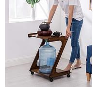 Plateau TV, Table d'appoint de canapé en Bois, Table d'appoint en Forme de Z, Table d'appoint de Bureau avec Roue Mobile, Table de Dîner, Table d'appoint à Clip pour la