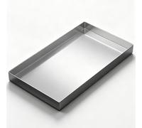 Plateau Utilitaire Polyvalent en Acier Inoxydable avec Bord Surélevé | Bac Égouttoir Rectangulaire en Métal, Plateau Récupérateur Réutilisable pour Machine à Café(50x50x5cm/20x20x2in)