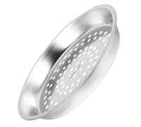 Plateau Vapeur Épaissi et Profond en Acier Inoxydable pour Wok | Petit Panier à Trous, Cuisson de Bao Buns, la Cuisine Asiatique Maison, Argenté, Nettoyage Facile