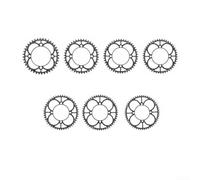 Plateau Vélo 104BCD pour VTT Tout-Terrain | Alliage aluminium usiné, design léger, résistance accrue, compatible 104mm, finition noire mate(48Tblack)