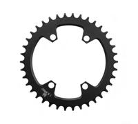 Plateau Vélo Aluminium 96BCD Léger CNC 32T | Alliage aluminium CNC, pour poids plume, pour rigidité accrue, idéal montée technique, montage simplifié(38T Black)