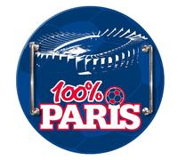 Plateau Verre Paris Multicolore
