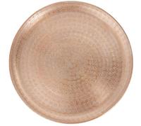 Plateau De Service Bougie Tablette Oriental Or En Aluminium 30cm
