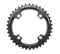 PLATEAU VTT 4BRA D.104 POUR SHIMANO STRONGLIGHT DOUBLE 38DTS EXTERIEUR NOIR