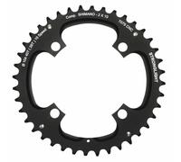 Autre pièce détachée vélo Stronglight Plateau vtt 4bra double 40dts d.104 2x10 exterieur noir 10v. shimano (sauf xt-xtr) non filete - epaisseur 5mm