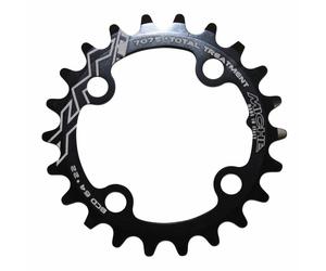 Plateau vtt 4bra d.64 miche 22dts interieur triple-double noir