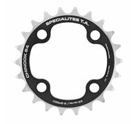 Plateau vtt 4bra d.64 ta chinook 22dts interieur double-triple noir alu pour shi