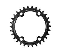 PLATEAU VTT 4BRA D.64 TA CHINOOK 28DTS INTERIEUR DOUBLE NOIR ALU POUR SHIMANO -