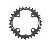 Plateau vtt 4bra double 30dts d.80 2x10 interieur noir ct2 10v. non filete - epaisseur 3.5mm (x9-x7-x0-xx)