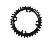 PLATEAU VTT DOUBLE DIAM 104 EXTER 36DTS NOIR 4 BR. ALU 7075 STRONG COMP.