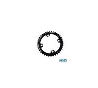 Plateau vtt 4bra d.104 pour shimano stronglight double 38dts exterieur noir 2x10