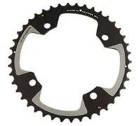 Plateau vtt double diam 120 exter filete 42dts noir 4 branches cross (comp.pedalier sram 2 noir G