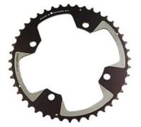 Plateau vtt double diam 120 exter filete 44dts noir 4 branches cross (comp.pedalier sram noir G