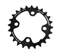 PLATEAU VTT DOUBLE DIAM 64 INTER 24DTS NOIR 4 BRANCHES ALU 7075 STRONG 10V