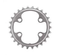PLATEAU VTT DOUBLE DIAM 64 INTER 26DTS ARGENT 4 BRANCHES SHIMANO ORIGINE
