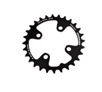 PLATEAU VTT DOUBLE DIAM 64 INTER 28DTS NOIR 4 BRANCHES ALU 7075 STRONG 10V