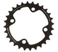 Plateau vtt double diam 80 inter 26dts noir 4 branches cross (comp.pedalier sram 2*10) ta noir G