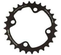 Plateau vtt double diam 80 inter 28dts noir 4 branches cross (comp.pedalier sram 2*10) ta n/a G