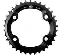 Shimano Plateau VTT Deore M6000 34 dents Noir 4 branches Ø96 mm pour FC-M6000-2