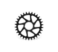 Plateau vtt garbaruk rond direct mount pour pedalier shimano 3mm offset noir