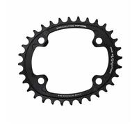 Autre pièce détachée vélo GENERIQUE Plateau vtt 4bra mono 34dts d.96 one ovalution noir mat alu ta pour shimano slx7000- xt8000- xtr9000 10-11-12v.