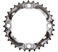 Plateau VTT triple origine Shimano 4BRA DEORE M532 9V. Argenté
