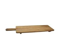 Plateau XXL Mango pour servir en bois naturel avec poignée - 100 cm - Plateau en bois pour saucisse