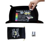 Plateaux à dés : interactif pliable facile à transporter, jeux de société | Rangement avec support pour loisirs, divertissement, compétition, maison, bar, voie