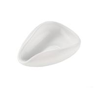 Plateaux à doser en grains de café, pelle à grains de café, poterie blanche pure (blanc)