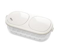 Plateaux à glaçons pour congélateur - Bac à glaçons empilable en silicone à double couche | Plateaux à glaçons de grande capacité pour glaçons pour mini glaçons, petits moules à glaçons
