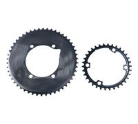 Plateaux alugear rond aero 110 bcd asymetrique shimano 11 vitesses noir