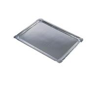 Plateaux - Argent - 34x45 cm - Lot de 10 - Carton - Résistant aux liquides
