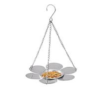 Plateaux d'alimentation pour oiseaux pour l'extérieur - Design floral de 12,4 cm, panier décoratif à suspendre dans la cour, panier à plateforme métallique suspendu | Dispositif de trous de drainage d